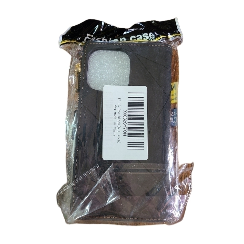 Brand New I-Phone 13 Black Wallet Case